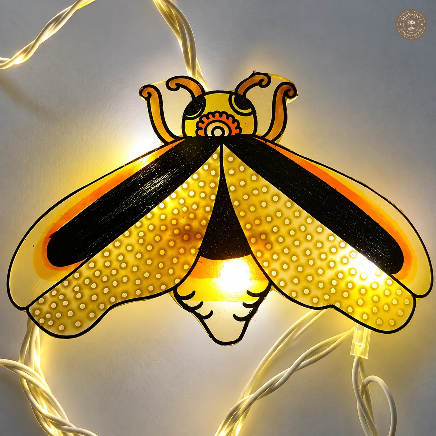 Firefly Fairy Lights – Natural Leather (10 Meter, 20 Fireflies)