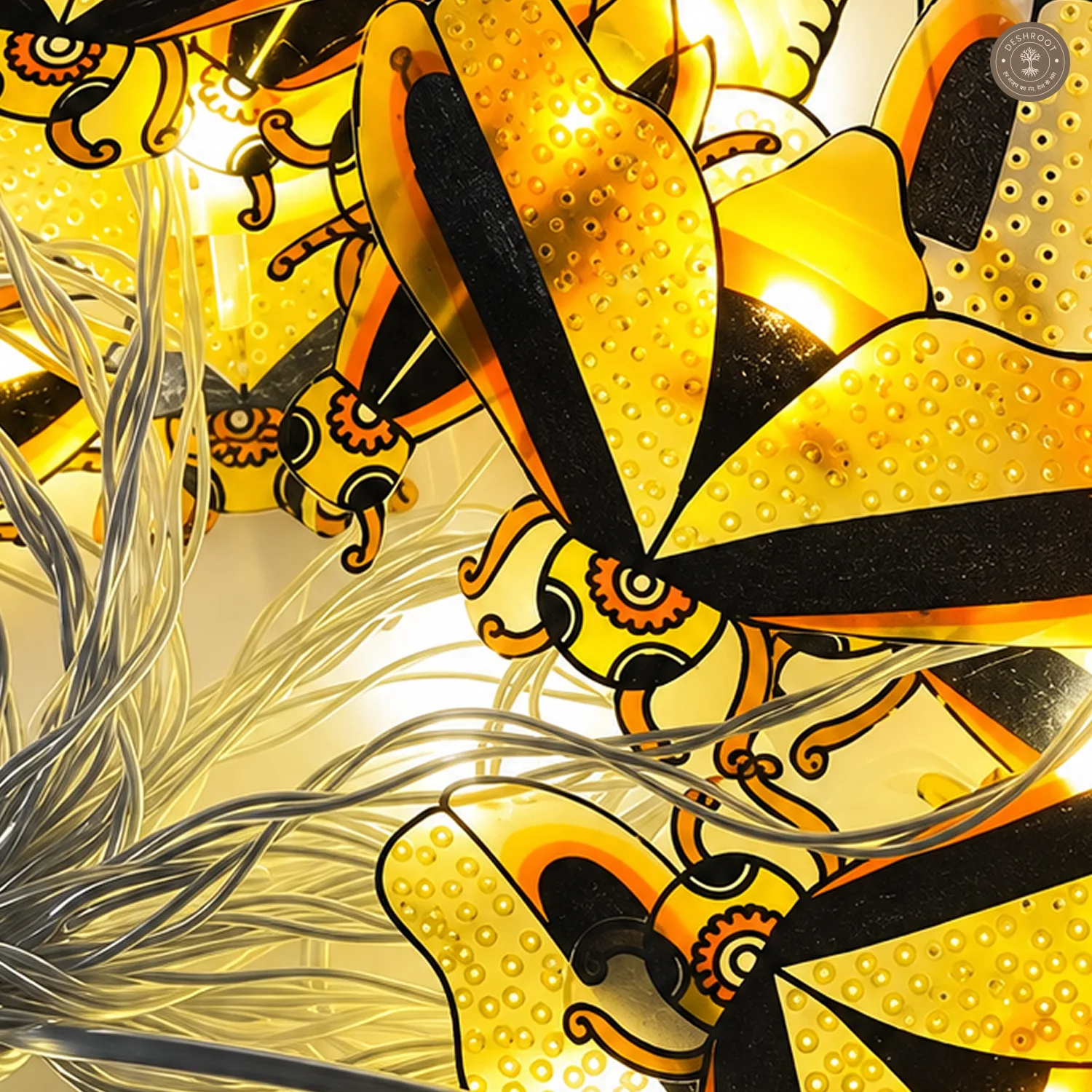 Firefly Fairy Lights – Natural Leather (10 Meter, 20 Fireflies)