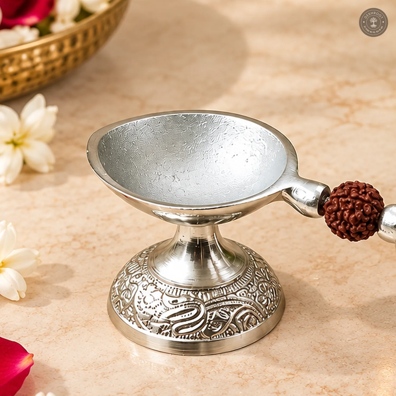 Premium Silver Plated Pooja Gift Set