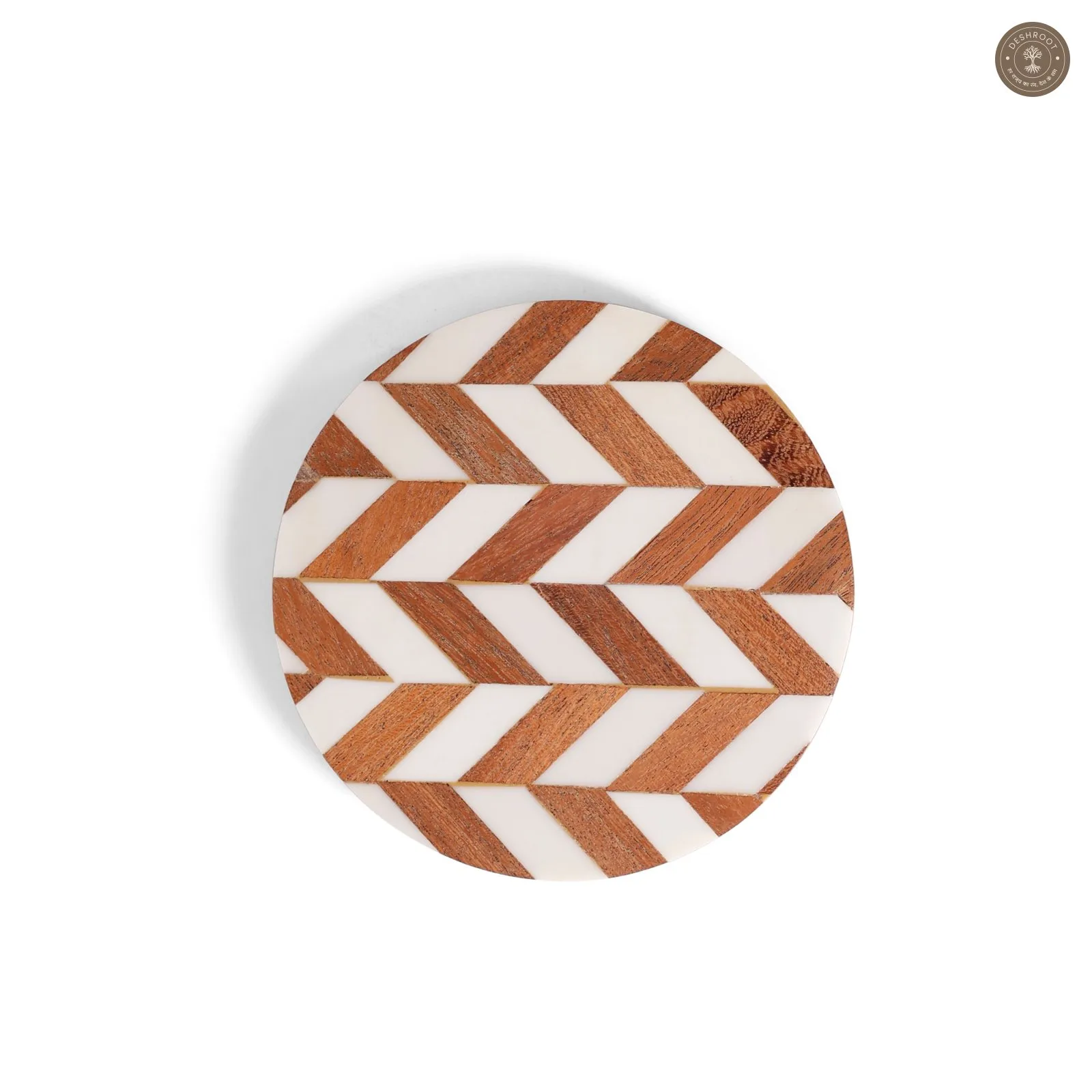 Wooden & Resin Geometric Coasters Handcrafted MDF Coasters