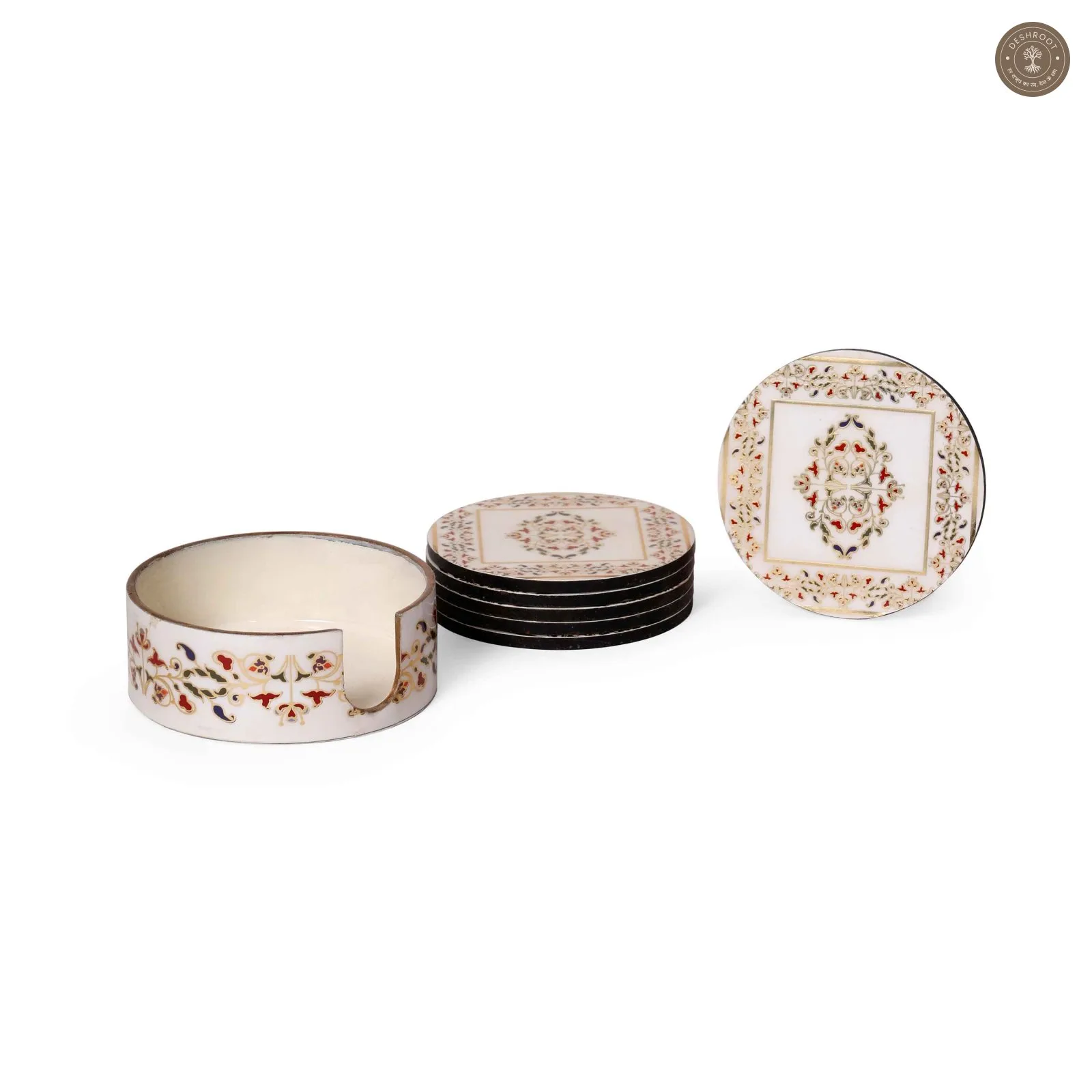 Handcrafted Floral Design Tea & Coffee Coasters