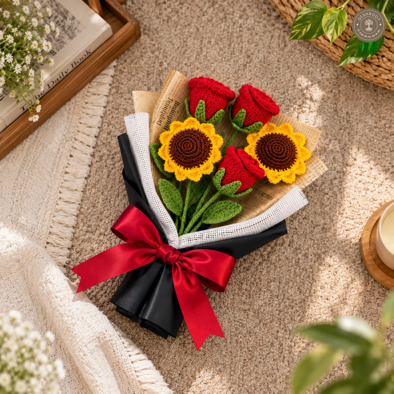 Handmade Crochet Flower Bouquet