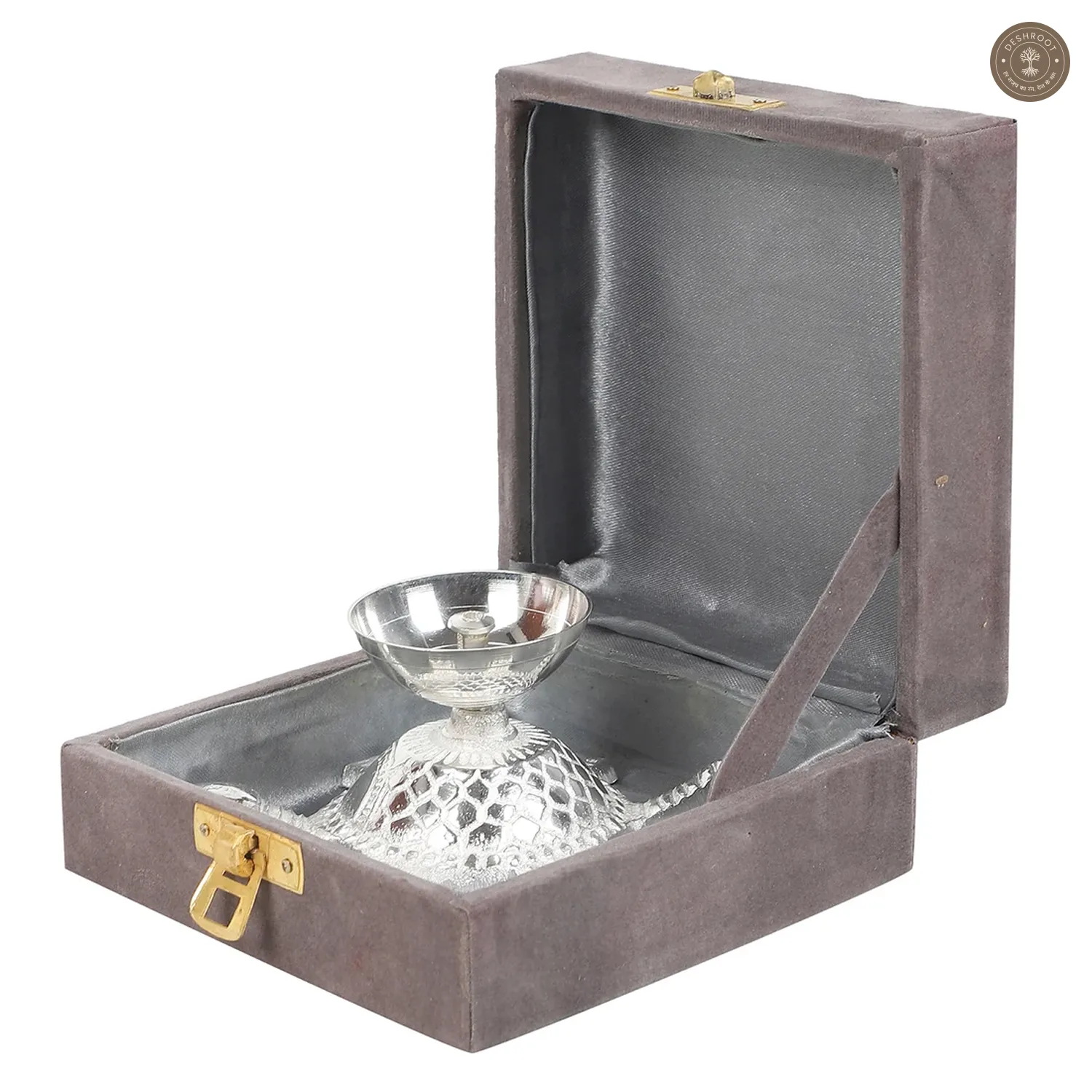 Silver Tortoise Akhand Dia