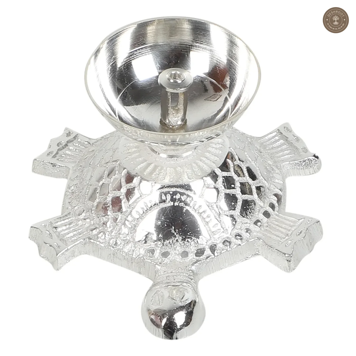 Silver Tortoise Akhand Dia