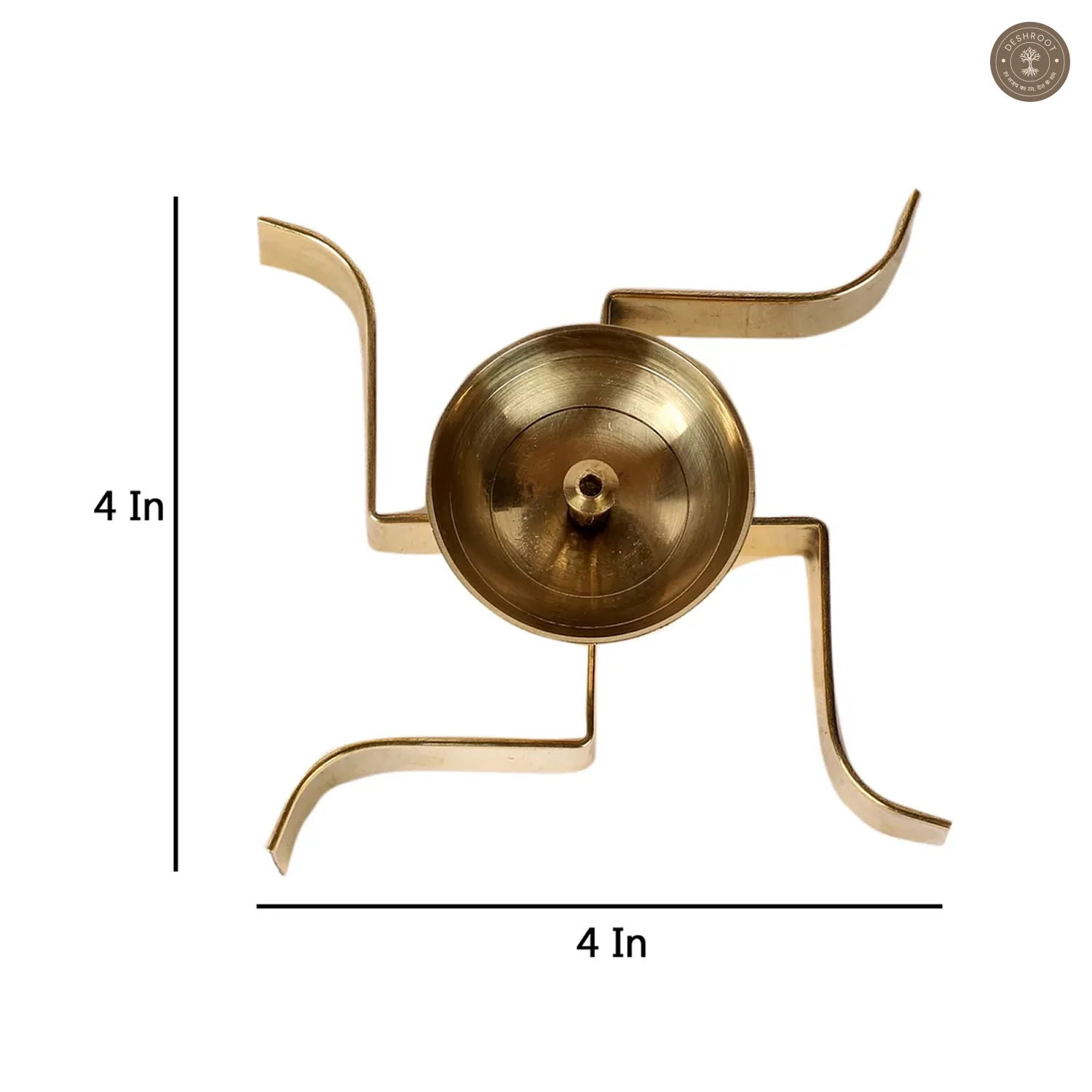 Sleeping Satiya Brass Akhand Diya Set of 2