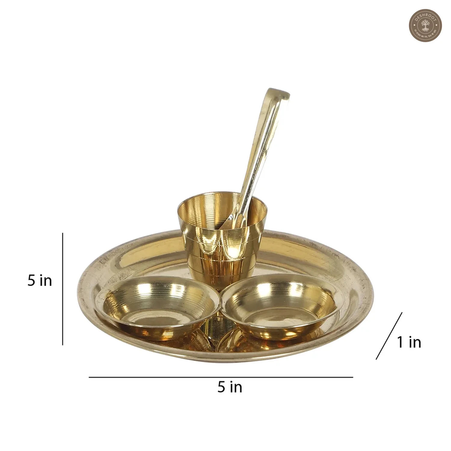 Small Bhog Thaal Set of 4