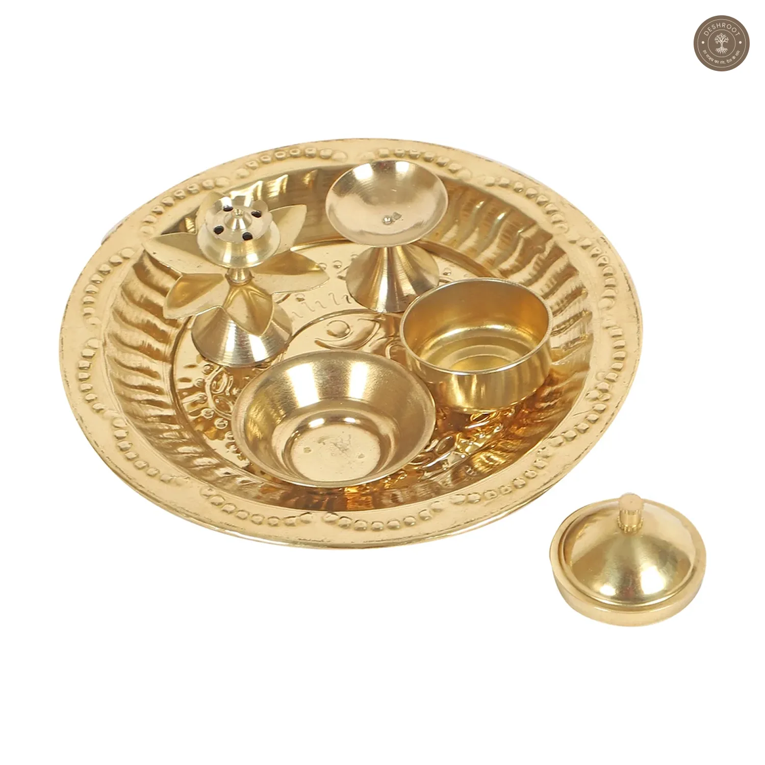 Small Brass Pooja Thali