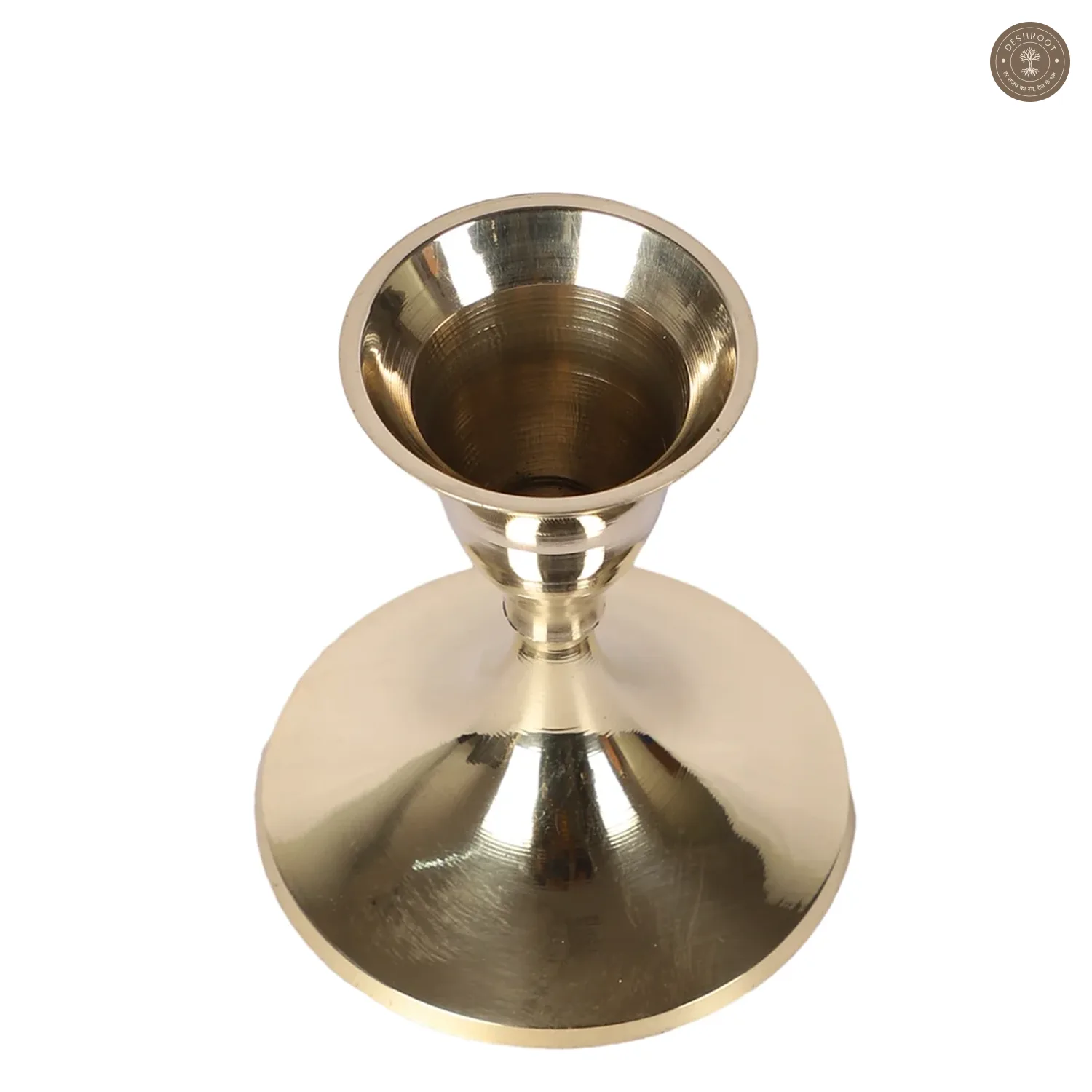 Small Brass Candle Stand Set of 2