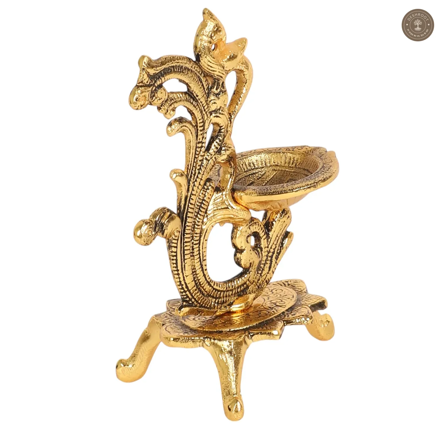 Gold ALuminum Peacock Dia