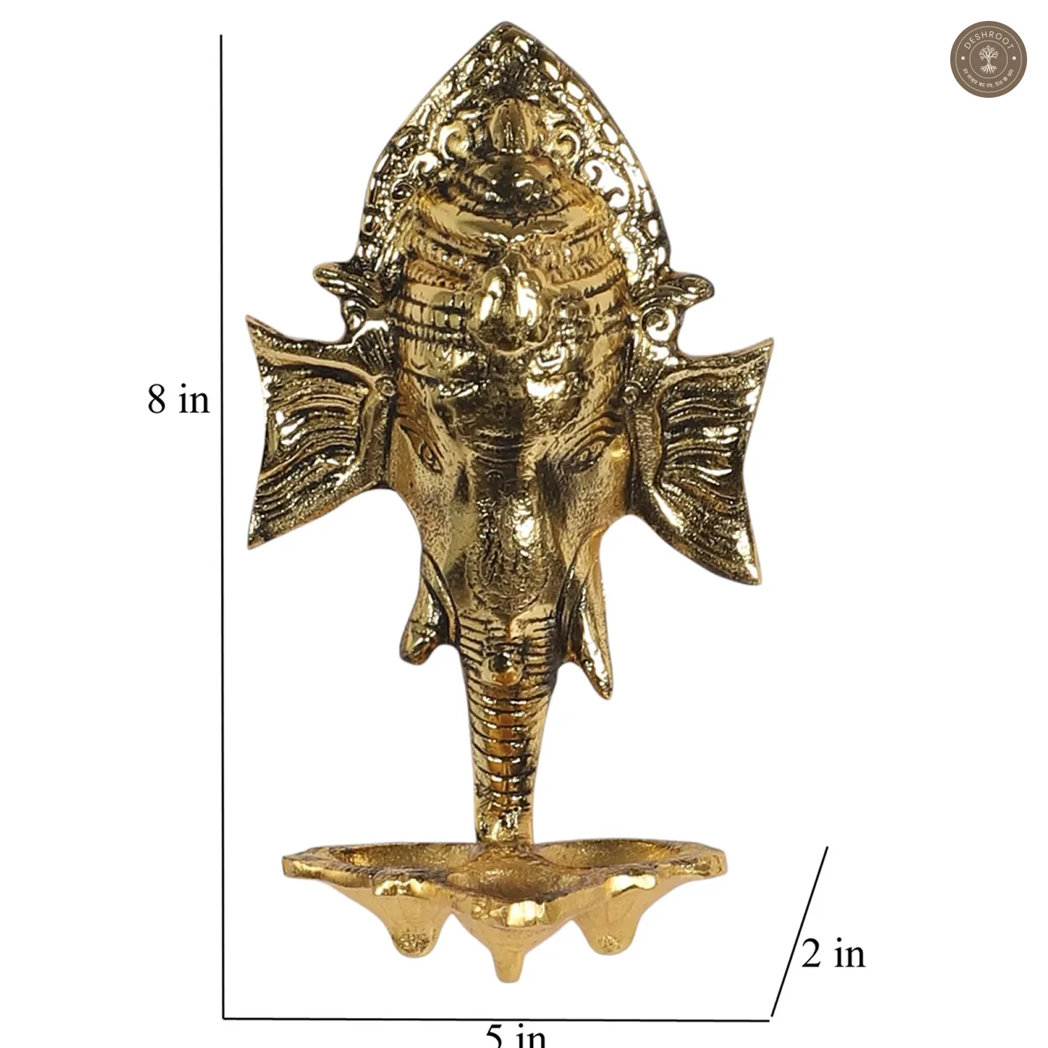Wall Gold ALuminum Elephant DIa