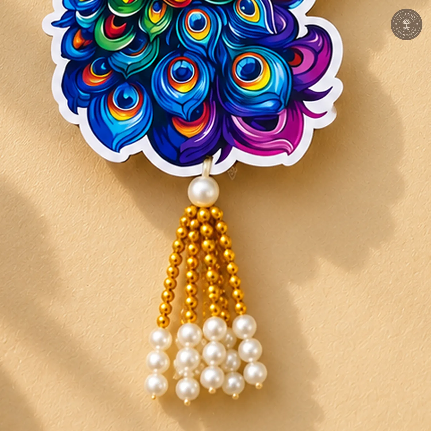 Peacock Shubh Labh Wall Hanging