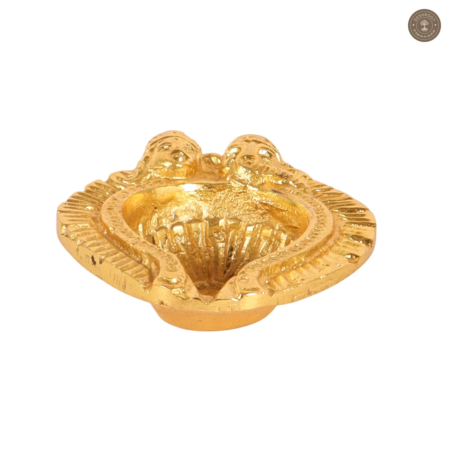 Lakshmi Ganesh Gold Aluminium Diya