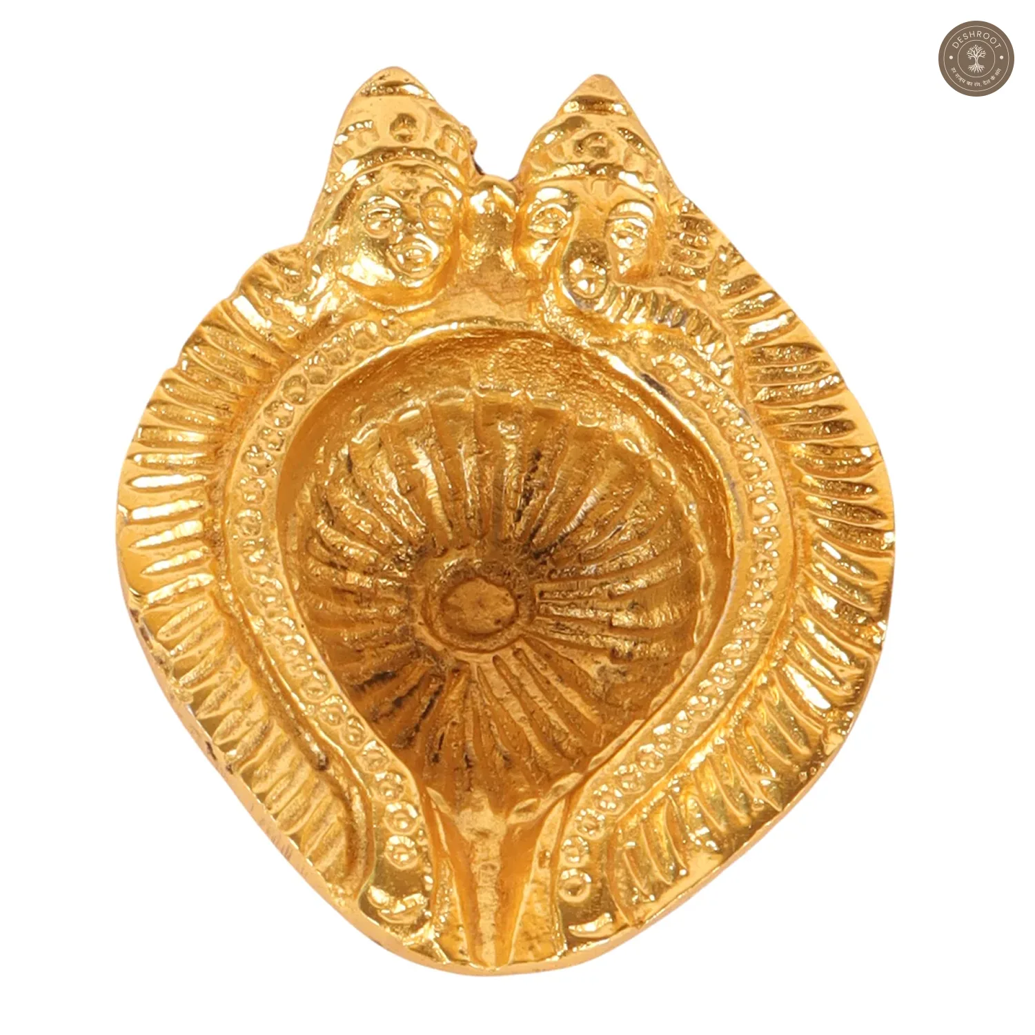 Lakshmi Ganesh Gold Aluminium Diya