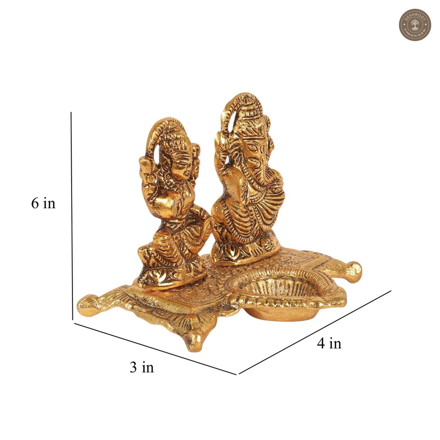 Lakshmi Ganesh Aluminium Diya