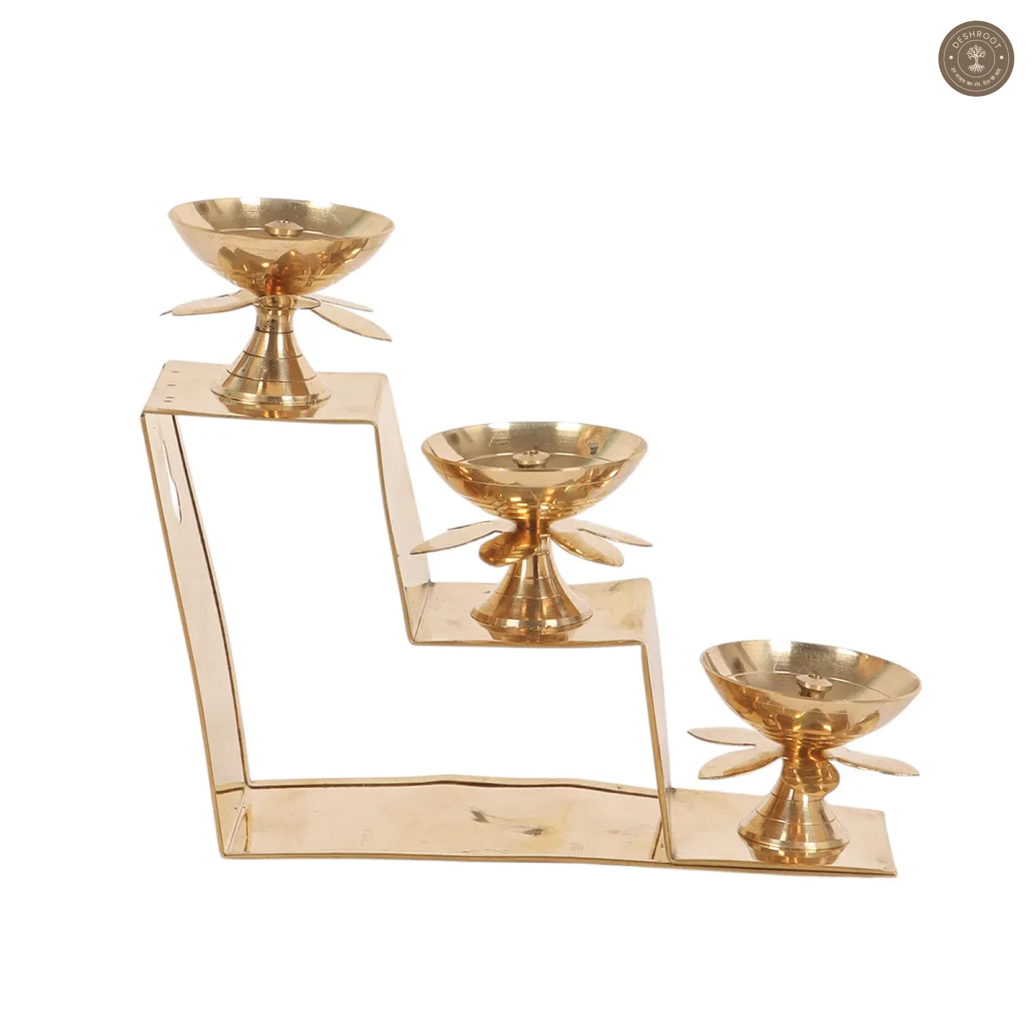 Brass Stairs Shape Diya