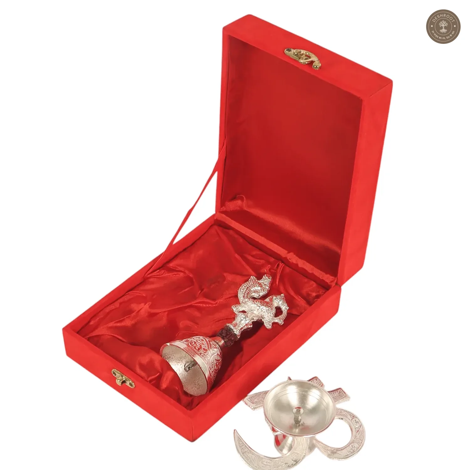 Om Diya and Bell set of 2