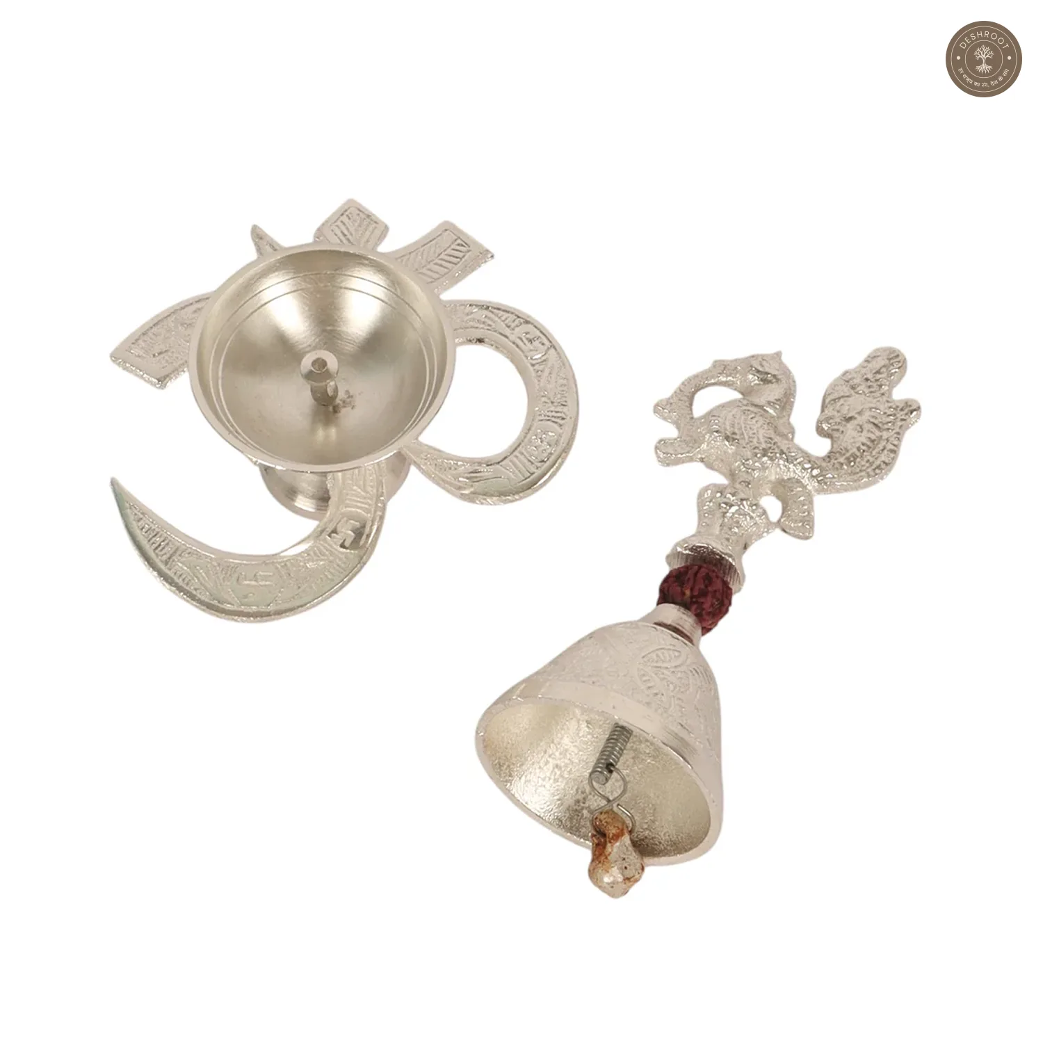 Om Diya and Bell set of 2