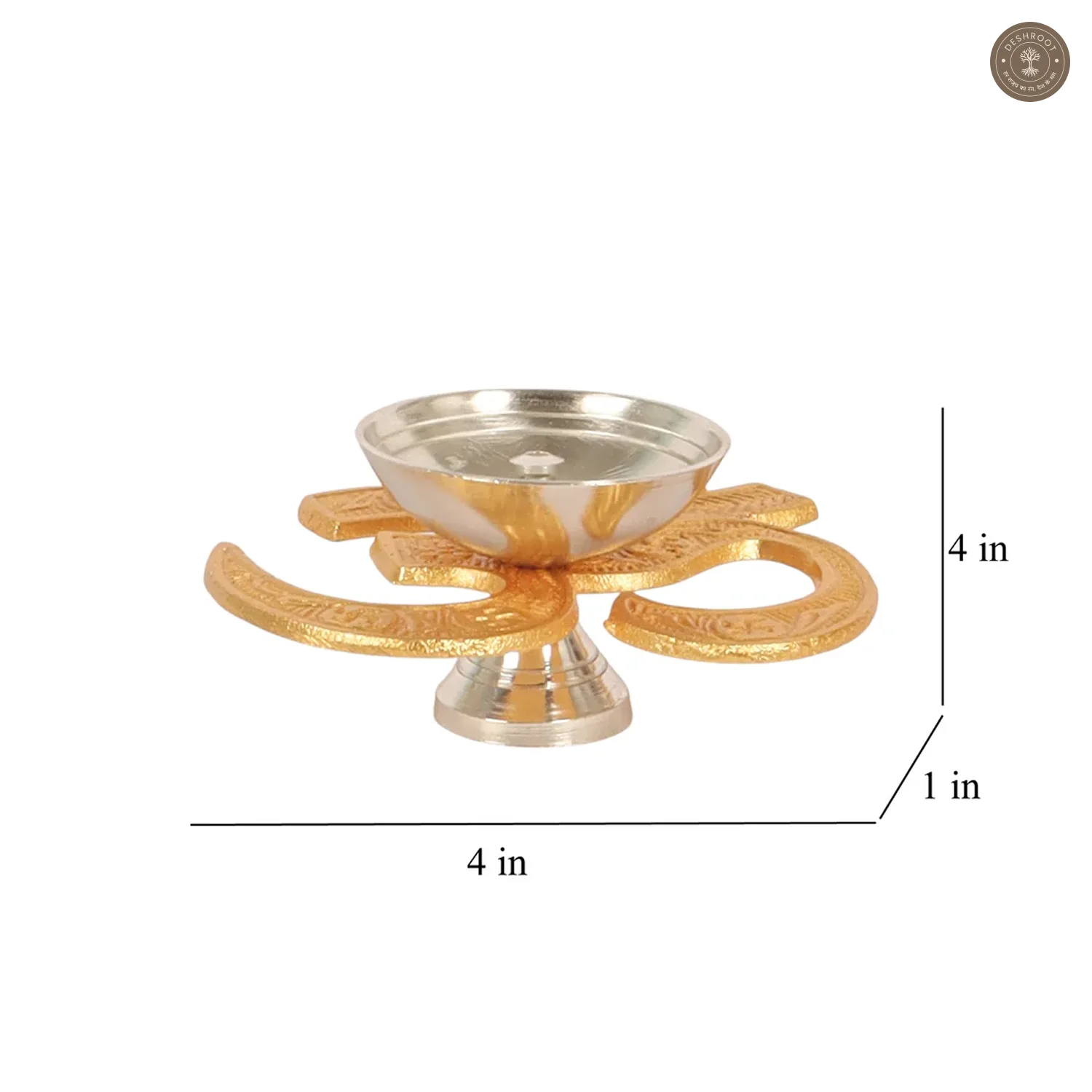 Aluminium Om Diya