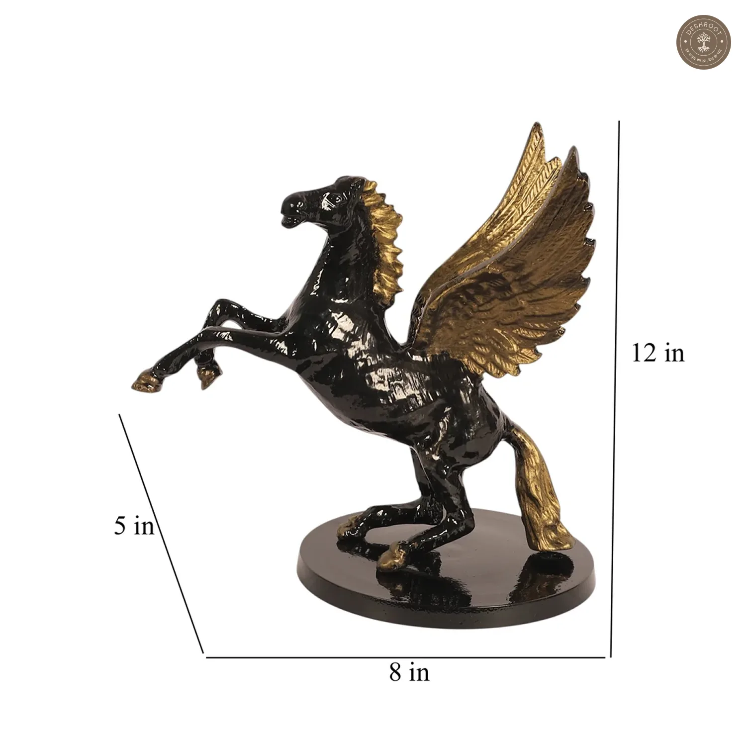 Black & Gold Horse Table Decor
