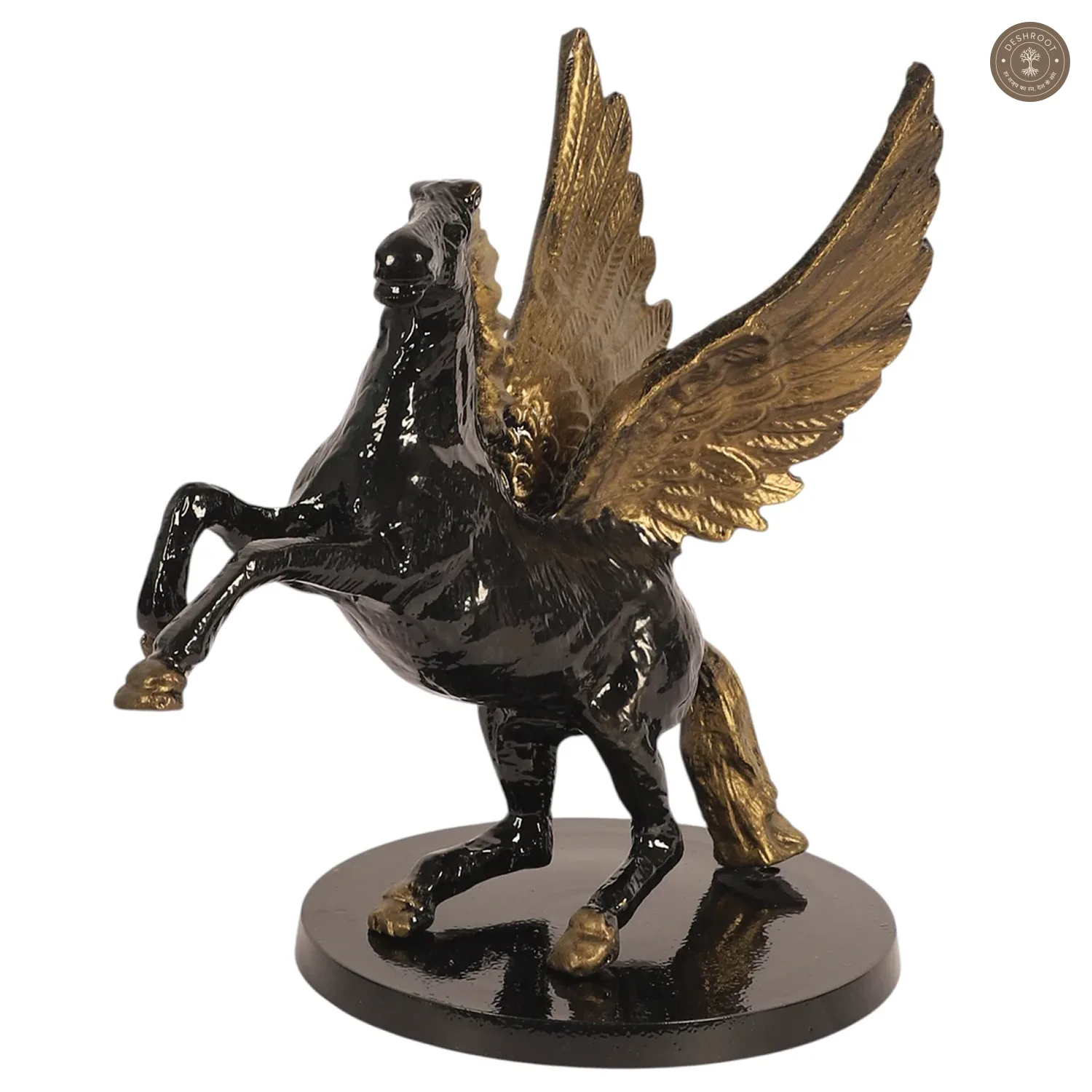 Black & Gold Horse Table Decor