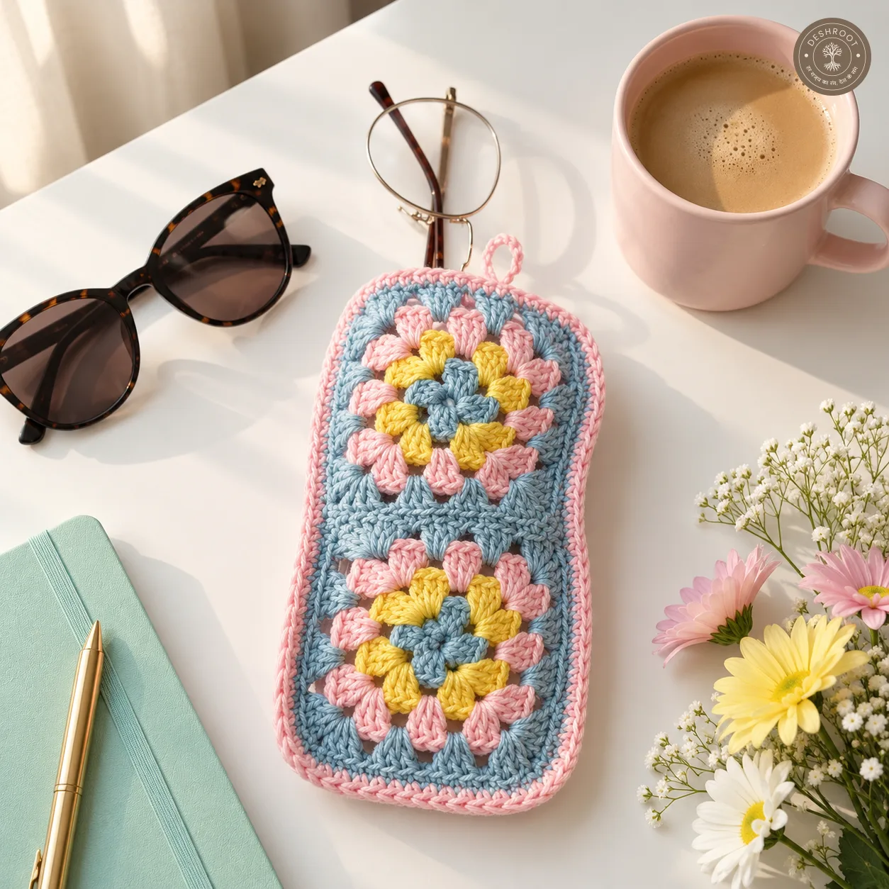 Handmade Crochet Eyeglass Case
