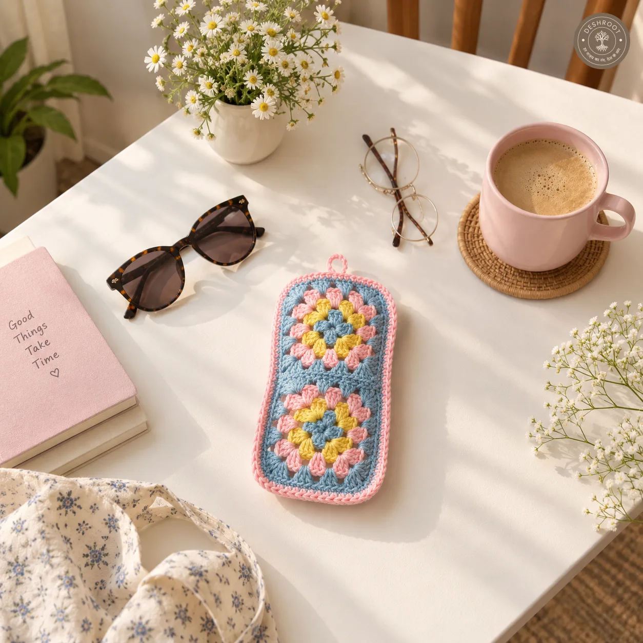Handmade Crochet Eyeglass Case