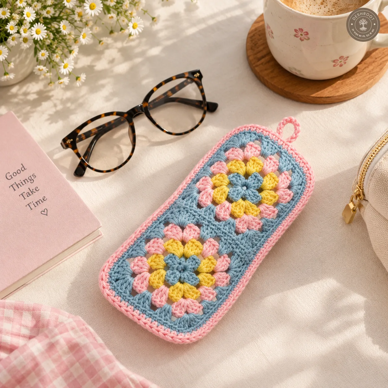Handmade Crochet Eyeglass Case