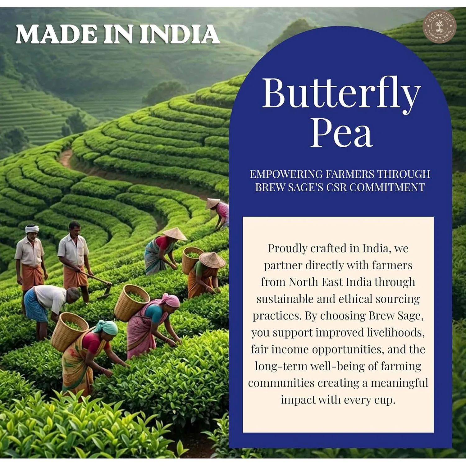 Butterfly Blue Pea Flower Tea Bags