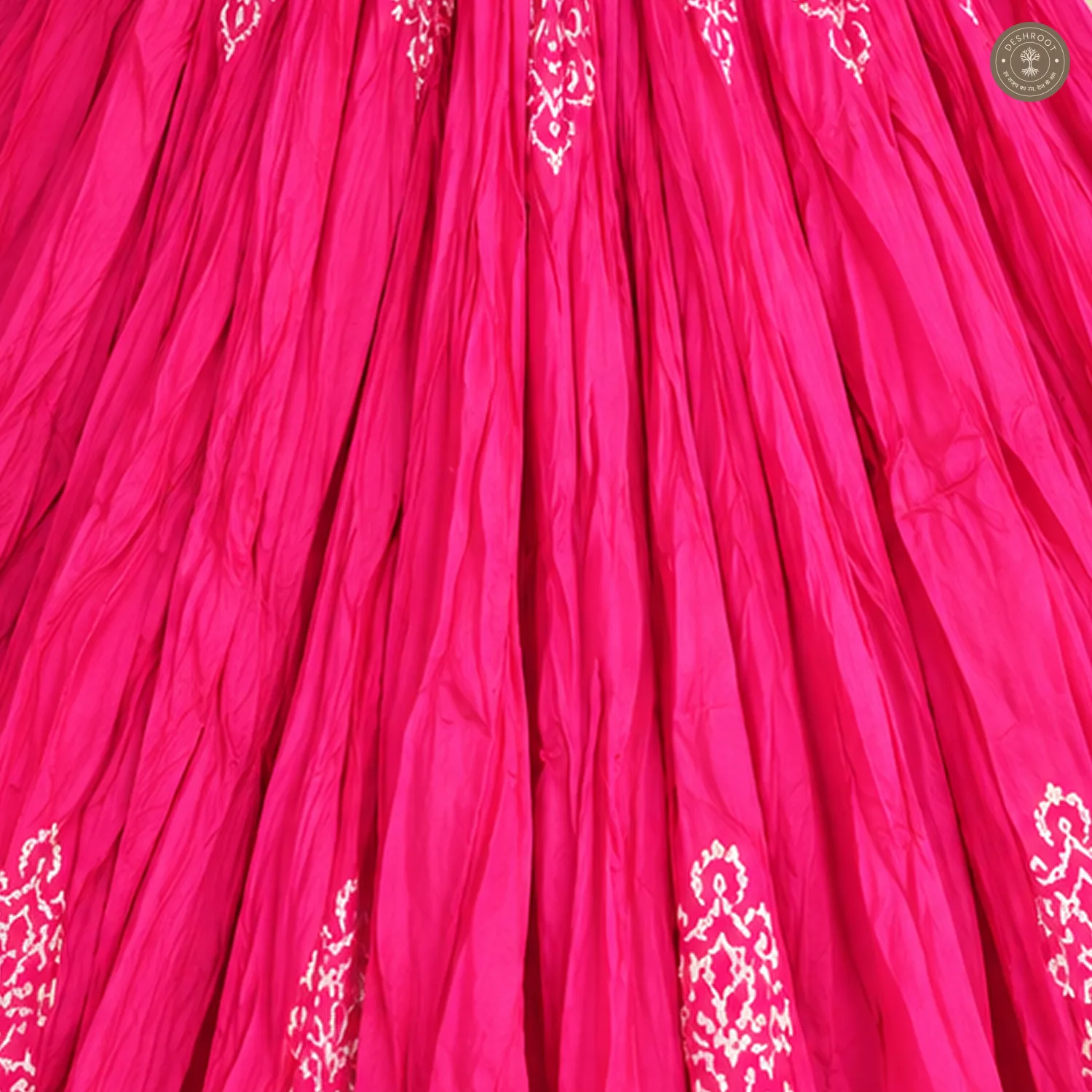 Hot Pink Dola Silk Chaniya Ghagra