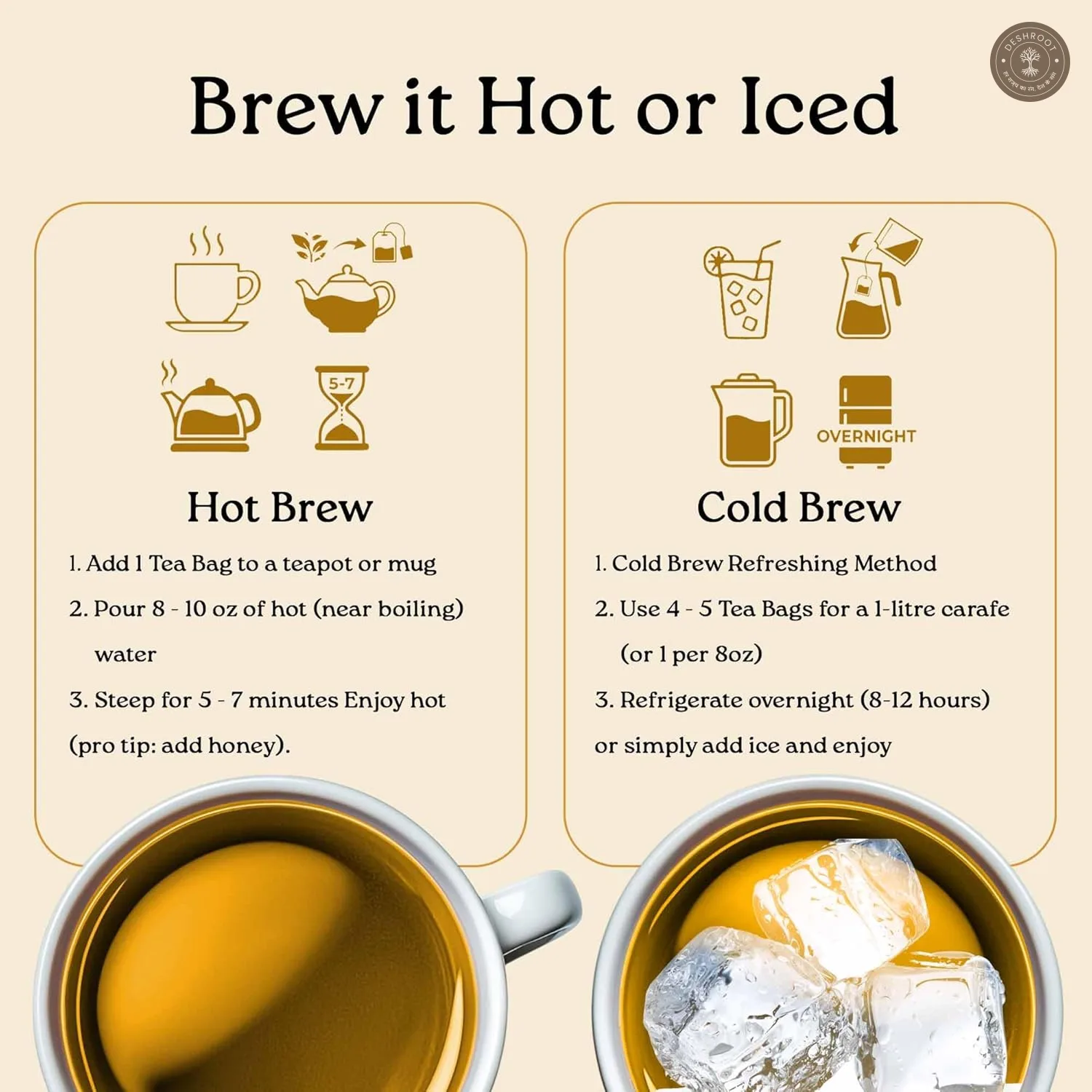Morning Lift Lemon Ginger Tulsi Herbal Tea Bags