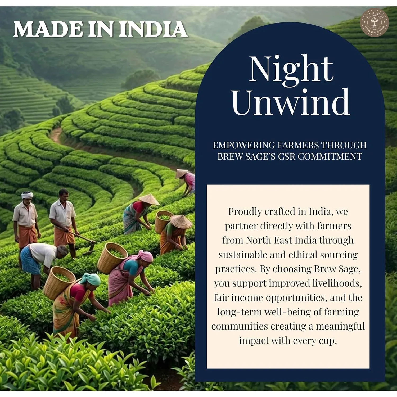 Night Unwind Chamomile Lemongrass Herbal Tea Bags