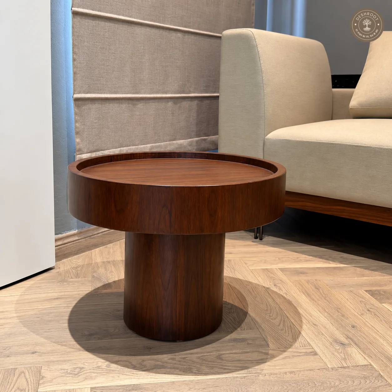 Modern Walnut Hub Table