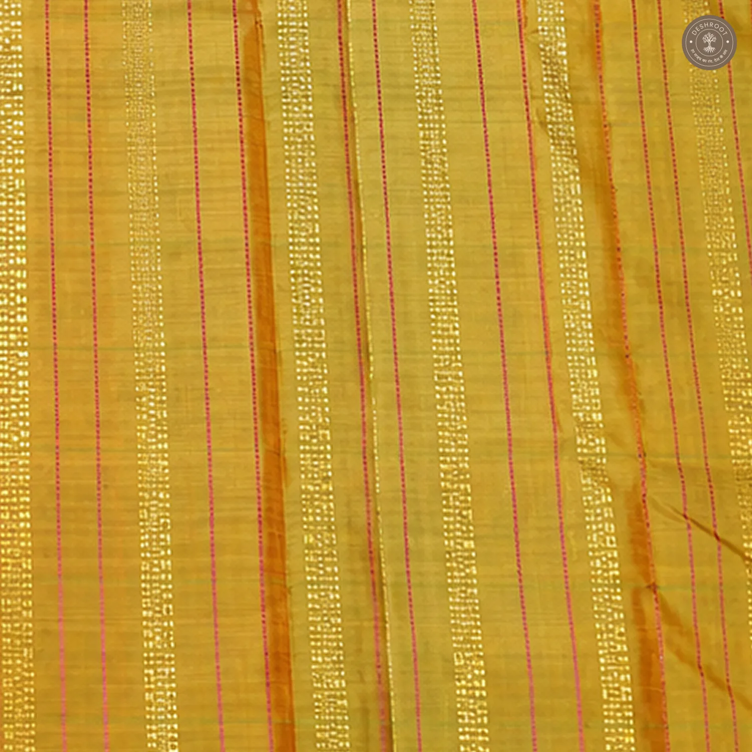 Rose Pink Pure Kanchipuram Silk Saree with Gold Zari Border