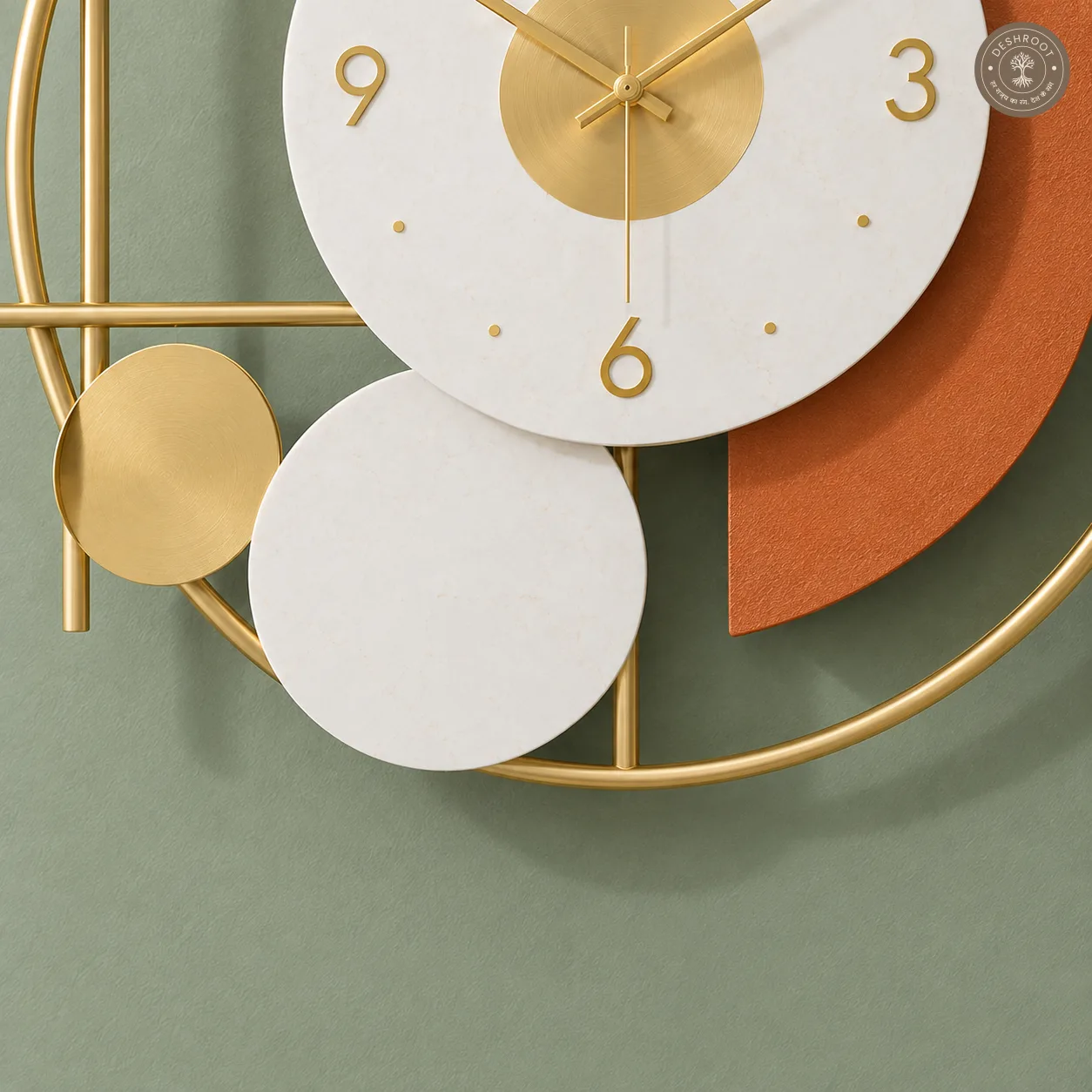 Abstract Metal Wall Clock