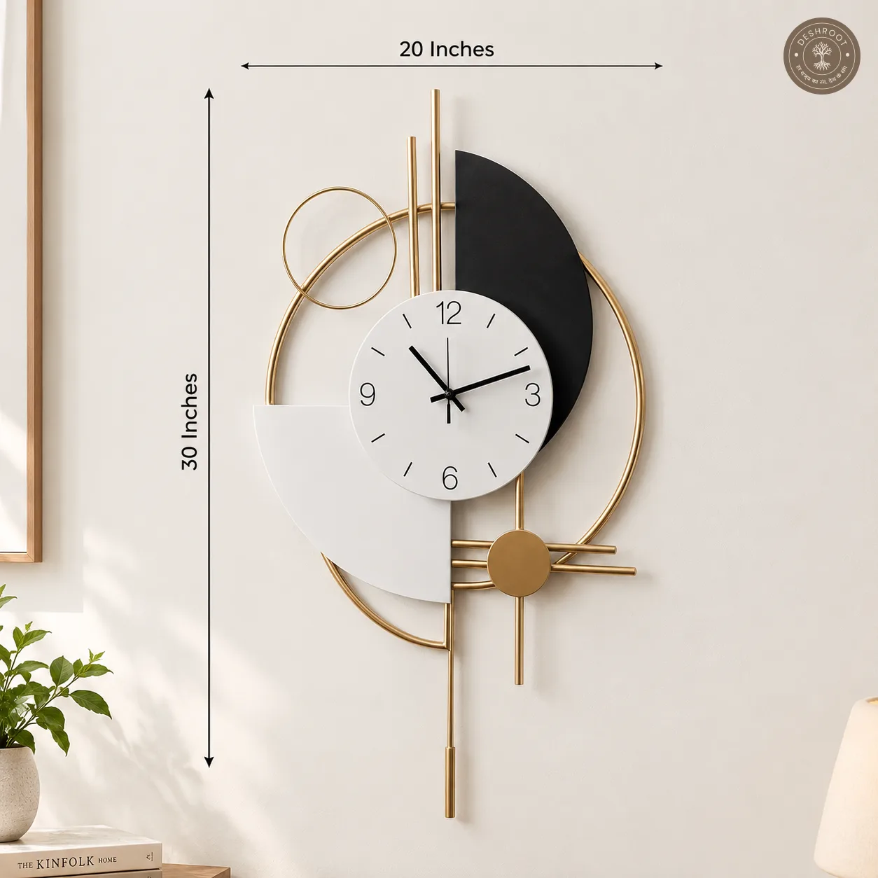 Multicolour Metal Novelty Wall Clock
