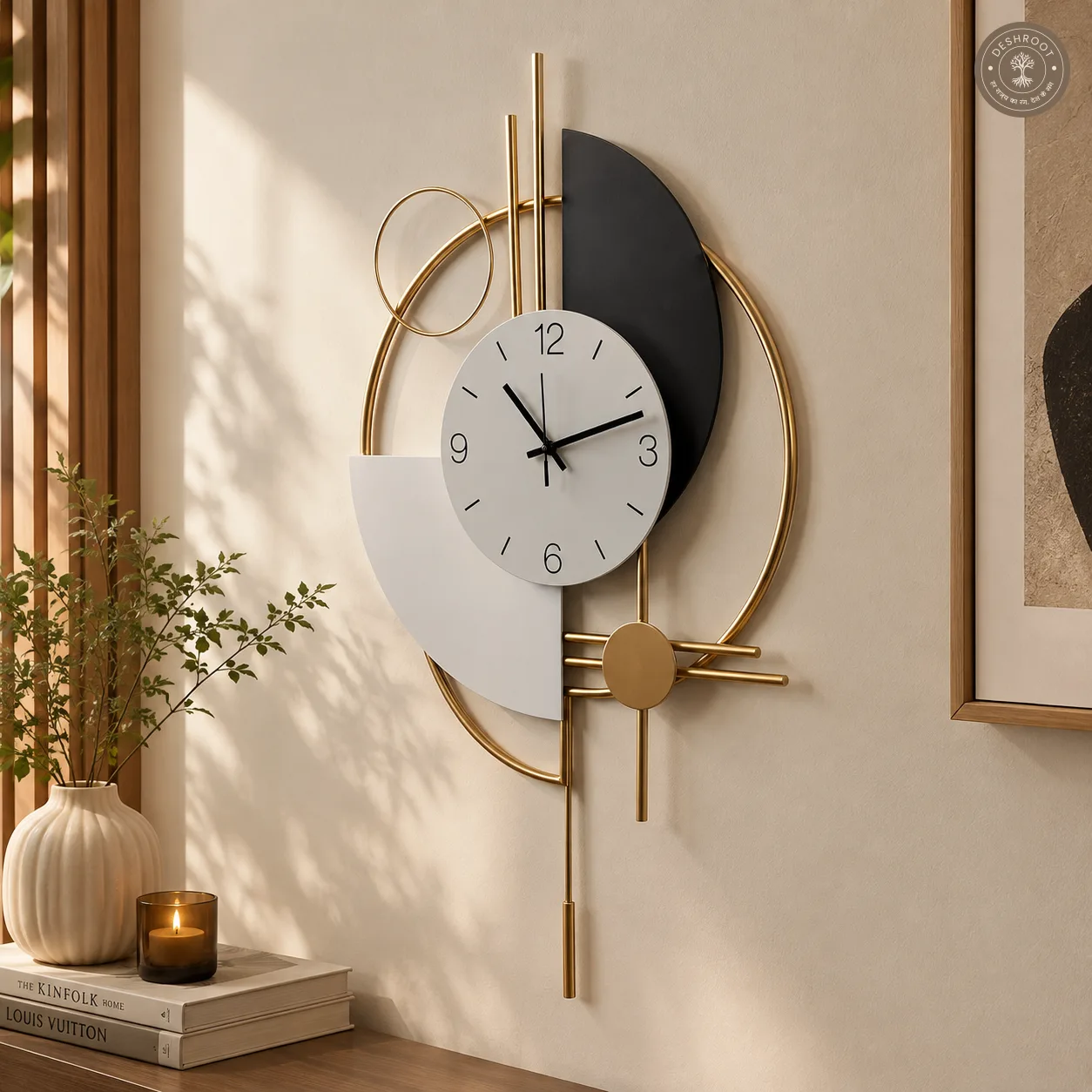 Multicolour Metal Novelty Wall Clock