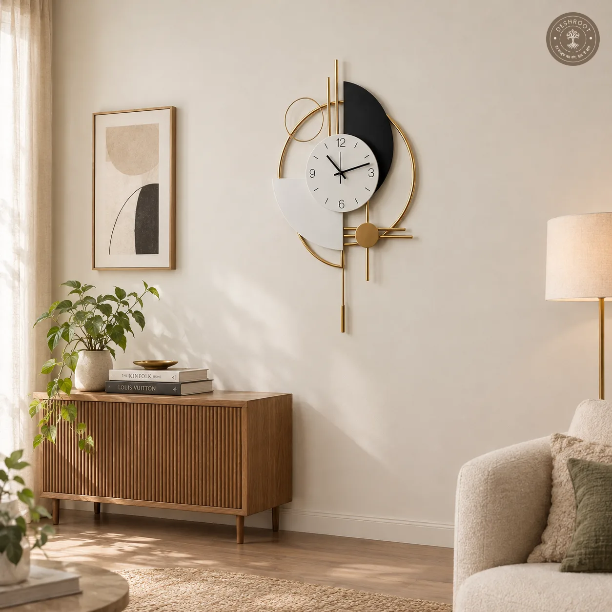 Multicolour Metal Novelty Wall Clock