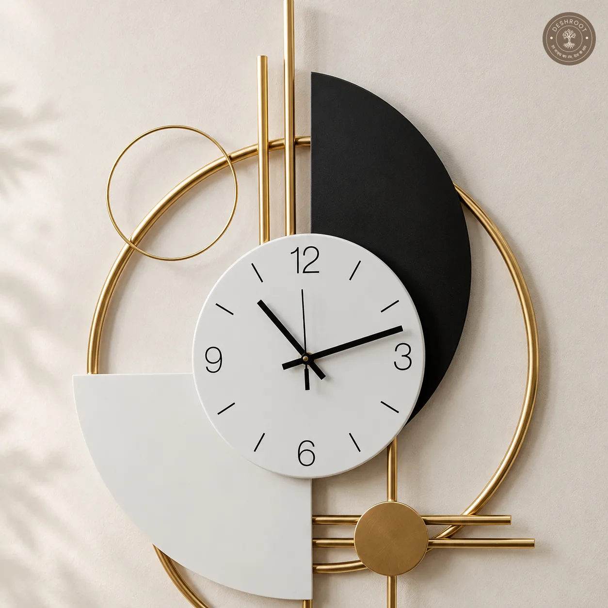 Multicolour Metal Novelty Wall Clock