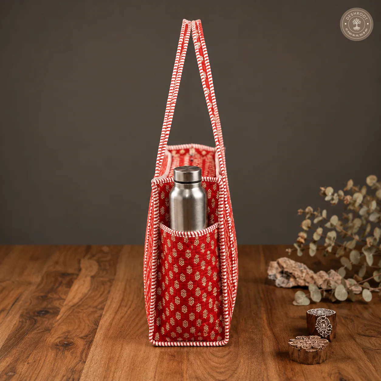Red Buti Printed Multipurpose Shoulder Bag for Women