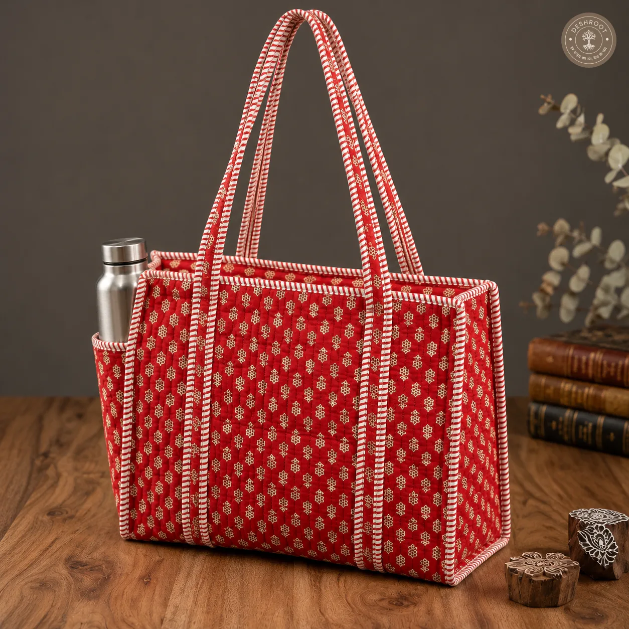 Red Buti Printed Multipurpose Shoulder Bag for Women