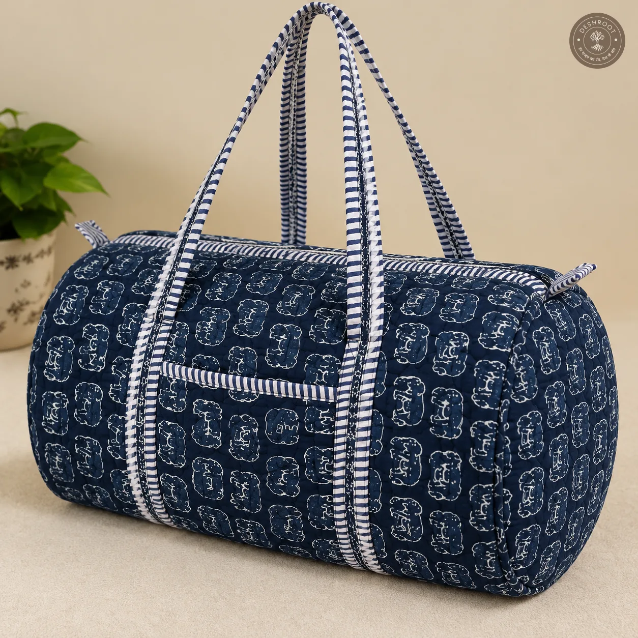 Premium Cotton Travel & Weekend Bag