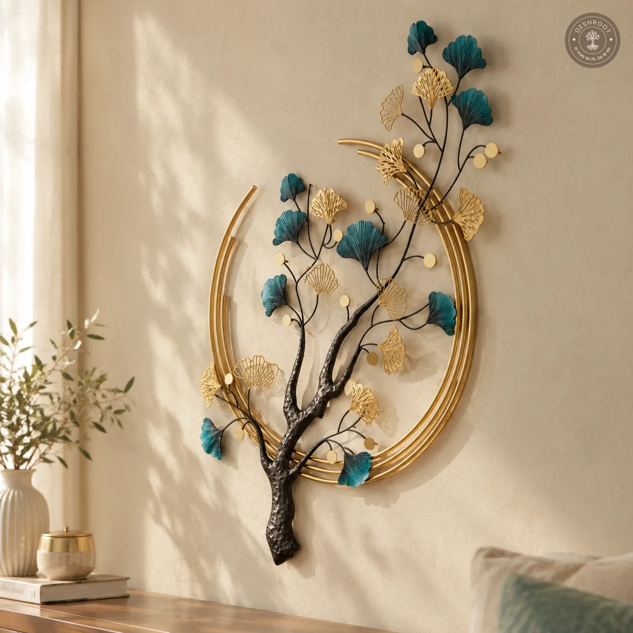 Ginkgo Leaves Metal Wall Art
