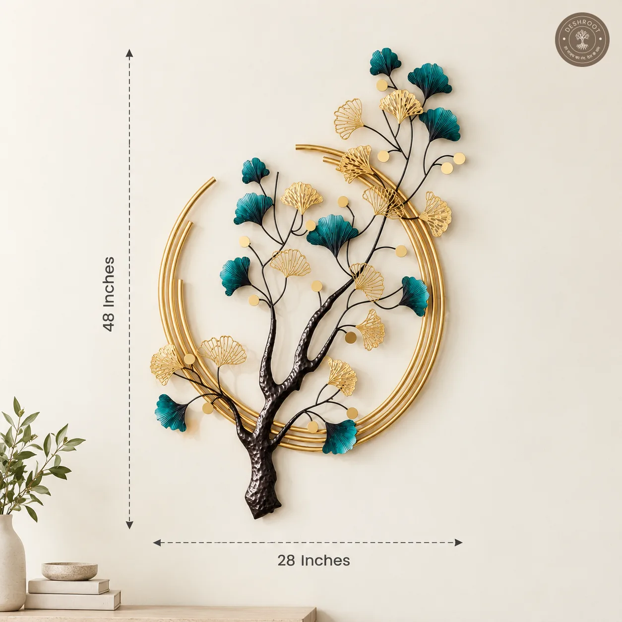 Ginkgo Leaves Metal Wall Art