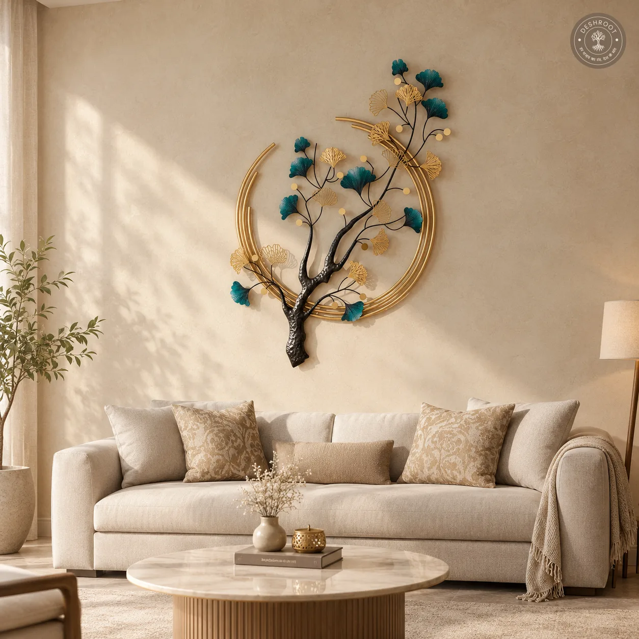 Ginkgo Leaves Metal Wall Art