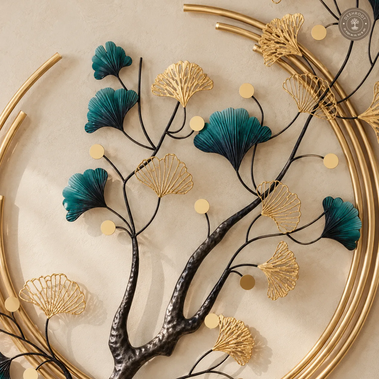 Ginkgo Leaves Metal Wall Art