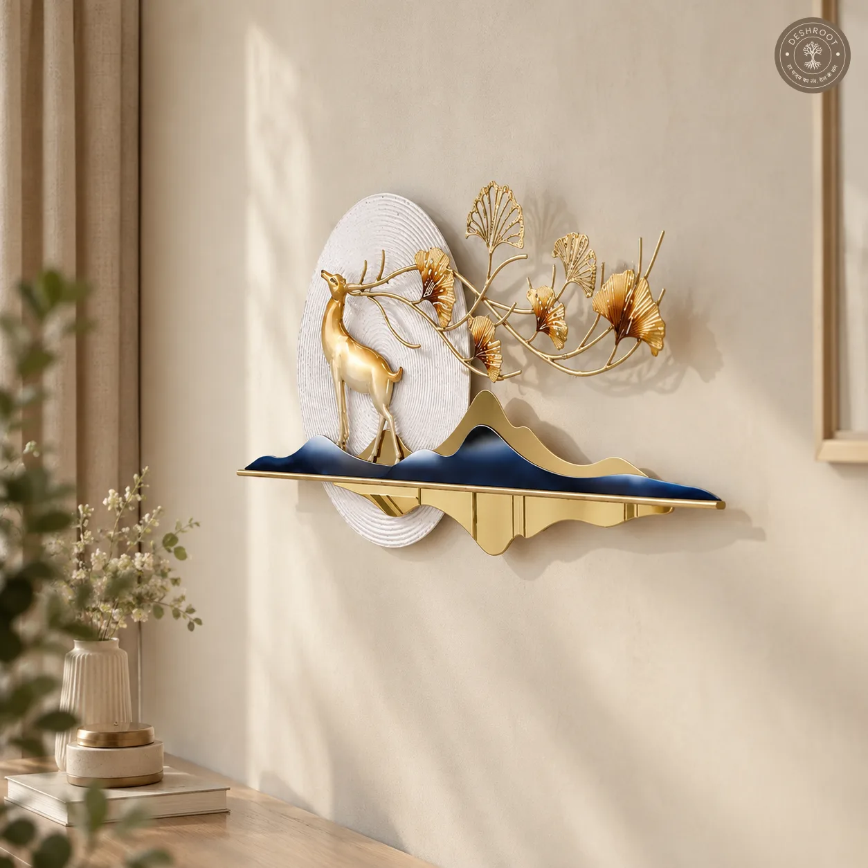 Designer Deer Metal Wall Art