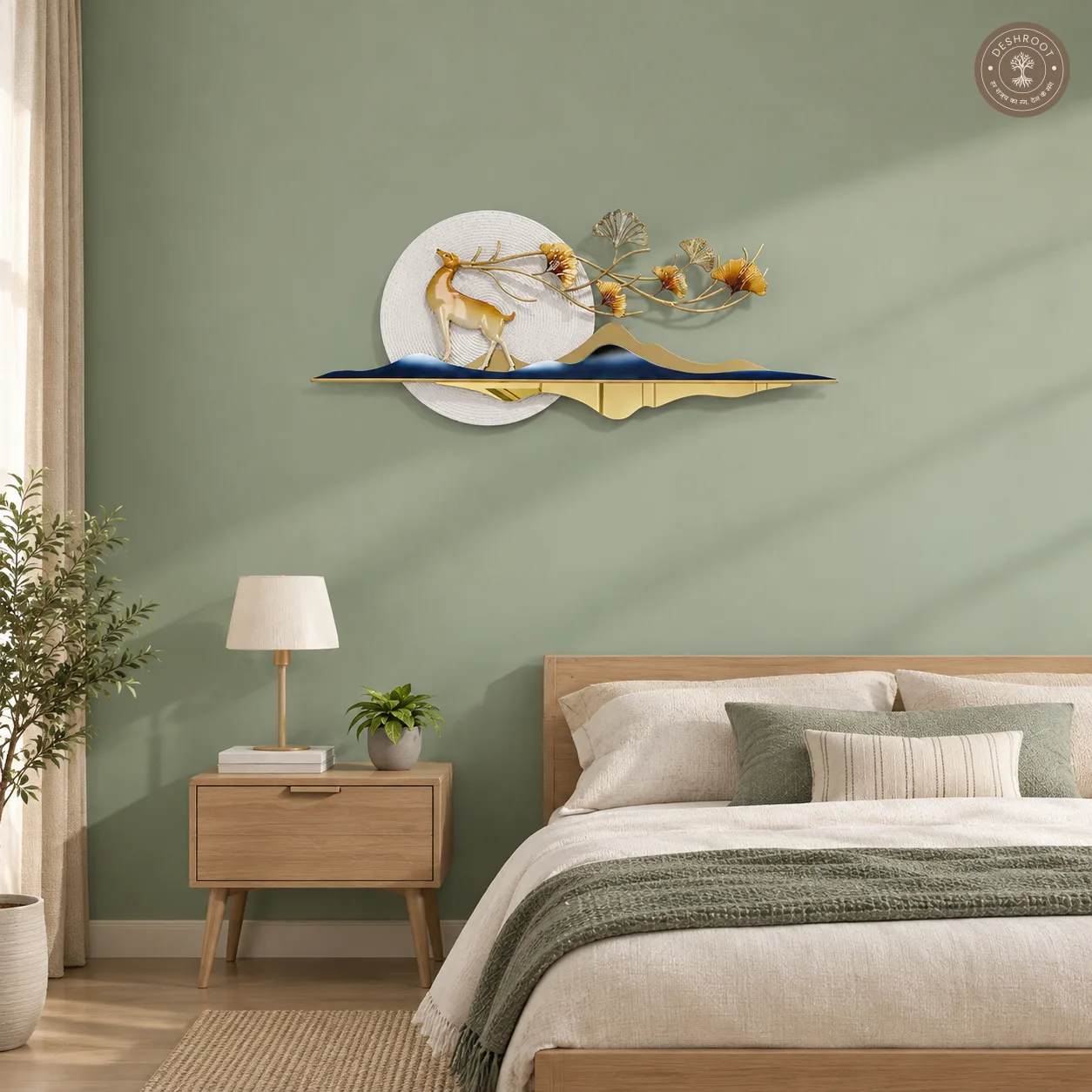 Designer Deer Metal Wall Art