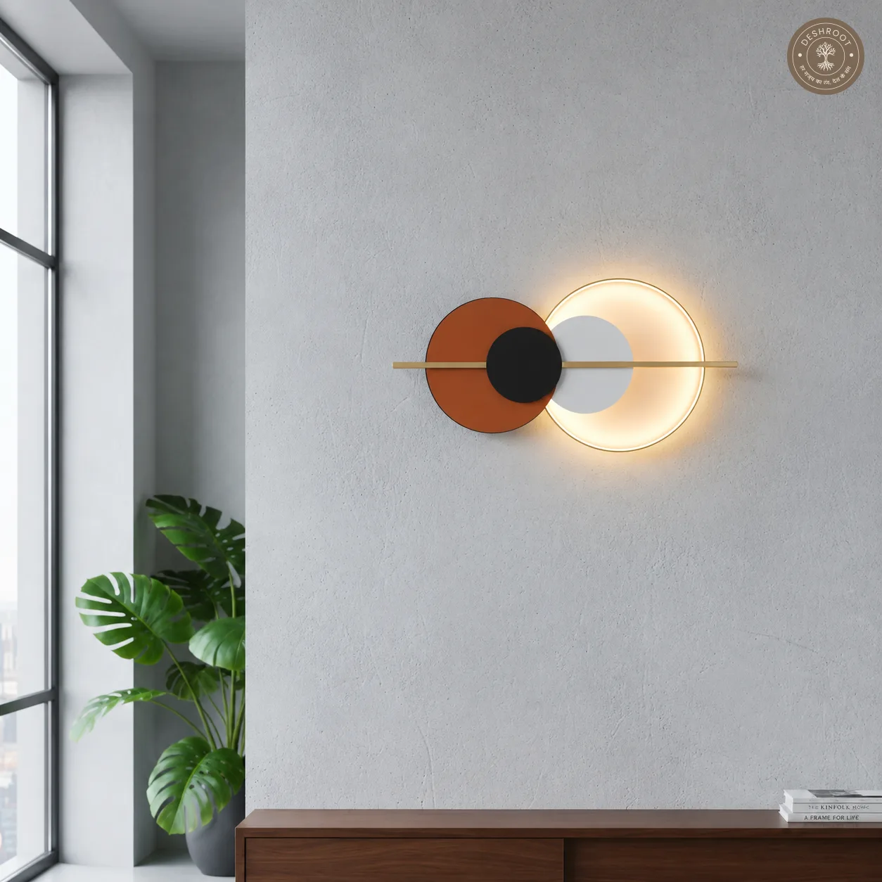 LED Circle Metal Wall Art