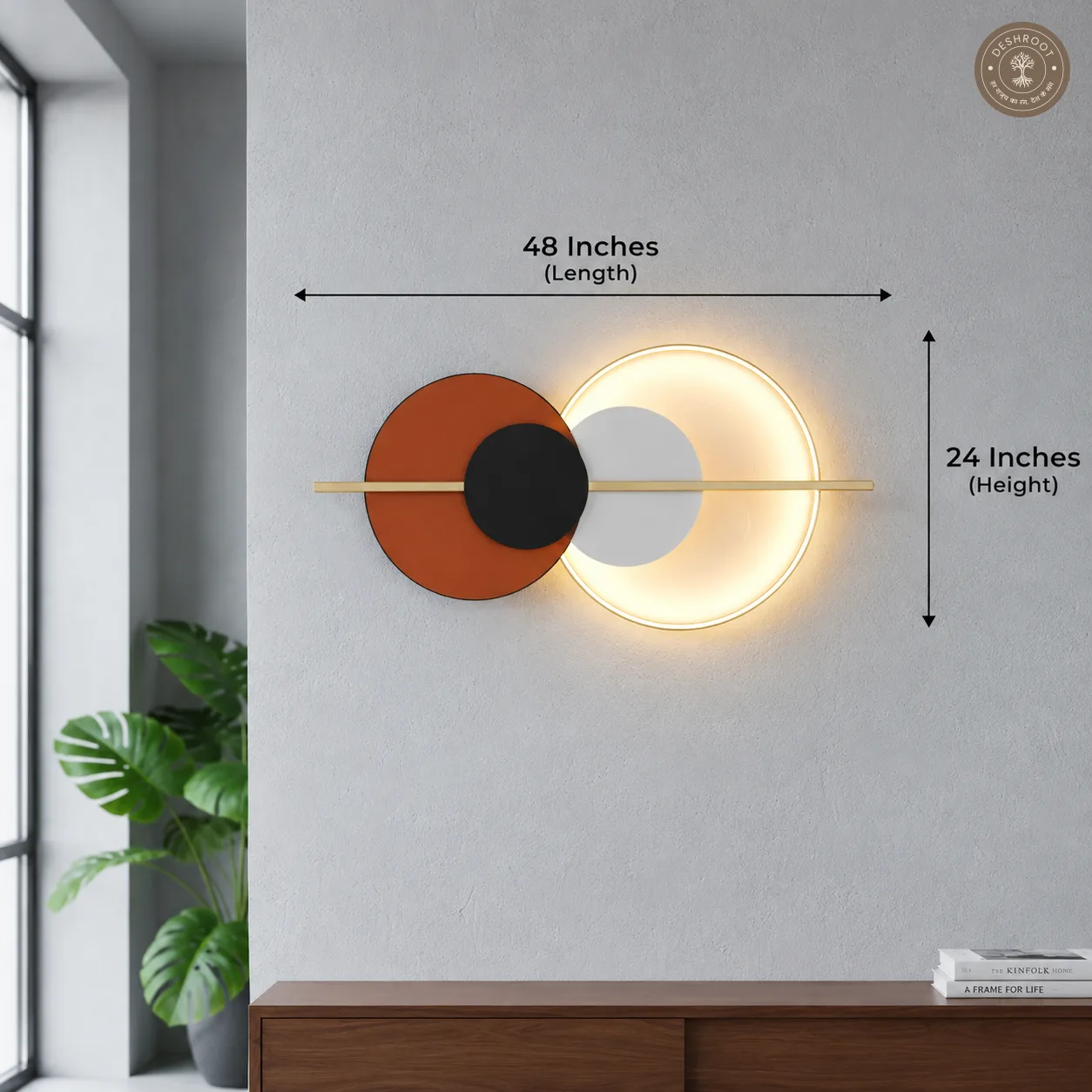 LED Circle Metal Wall Art