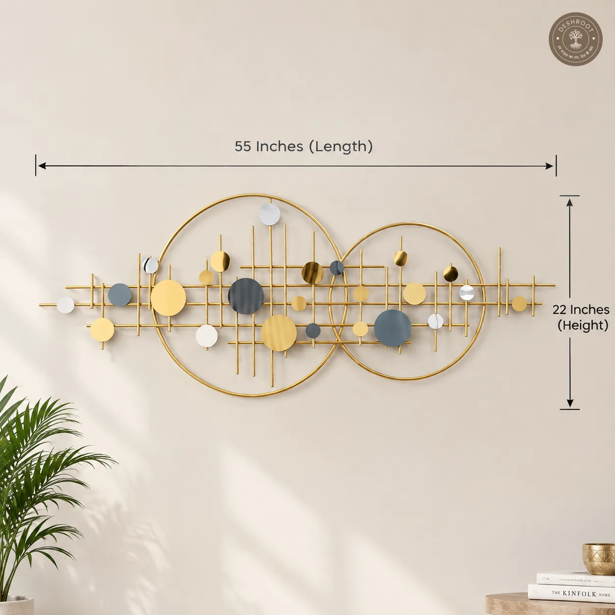 Abstract Circles Metal Wall Art